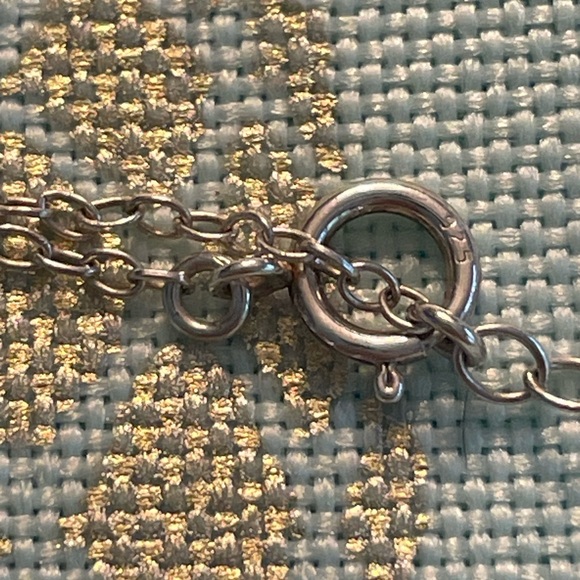 Sterling silver adjustable small rainbow necklace - Picture 4 of 4